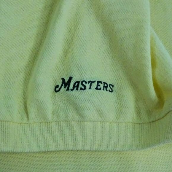 Masters Collection Yellow Polo Shirt Large - Picture 6 of 7